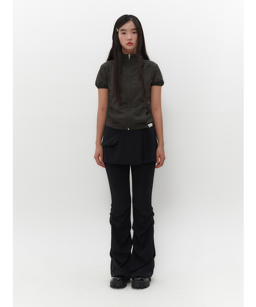 TUOMIO（トゥオミオ）の「NYLON PUFFED ZIP-UP [KHAKI]（ナイロンジャケット・レディース・その他・1/2）」の2枚目の写真