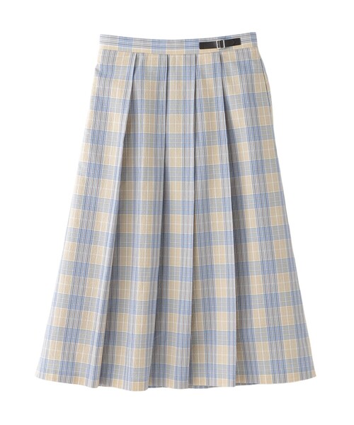 MACKINTOSH PHILOSOPHY(マッキントッシュ フィロソフィー)の「サッカーチェックタックプリーツスカート(スカート・レディース・ベージュ/ネイビー・36/38)」の1枚目の写真
