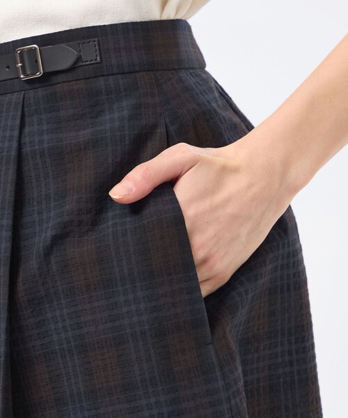 MACKINTOSH PHILOSOPHY(マッキントッシュ フィロソフィー)の「サッカーチェックタックプリーツスカート(スカート・レディース・ベージュ/ネイビー・36/38)」の8枚目の写真