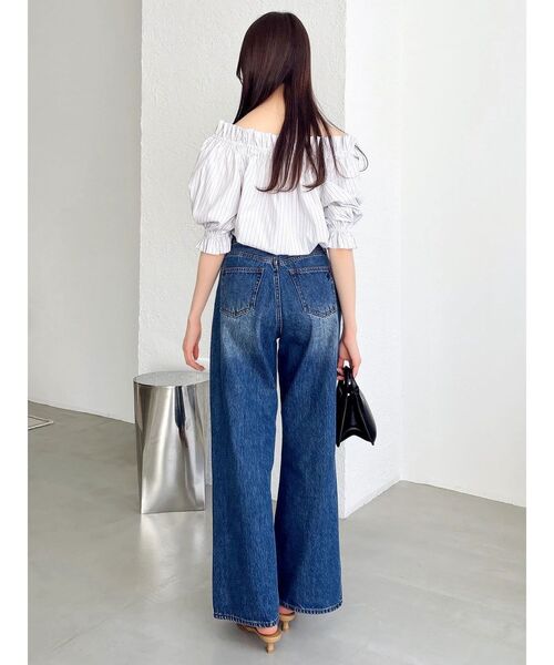 dazzlin（ダズリン）の「【POLO BCSコラボ】リボンギャザーバルーンブラウス（シャツ/ブラウス・レディース・オフホワイト/その他1/ネイビー/イエロー・FREE）」の14枚目の写真