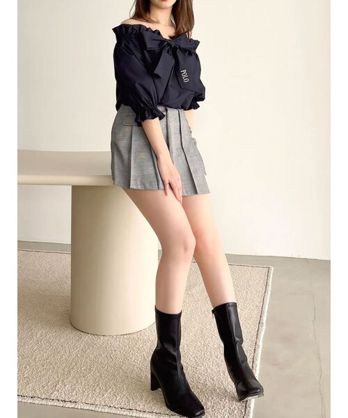 dazzlin（ダズリン）の「【POLO BCSコラボ】リボンギャザーバルーンブラウス（シャツ/ブラウス・レディース・オフホワイト/その他1/ネイビー/イエロー・FREE）」の22枚目の写真