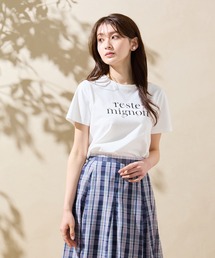Rose Tiara（ローズティアラ）の「reste mignon ロゴTシャツ（Tシャツ/カットソー）」