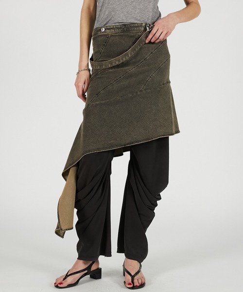 PRANK PROJECT（プランクプロジェクト）の「【2026Summer Pre-Order】アシンメトリーデニムチュニック / Asymmetrical Denim Tunic（チュニック・レディース・ベージュ/ネイビー/ブルー・FREE）」の18枚目の写真