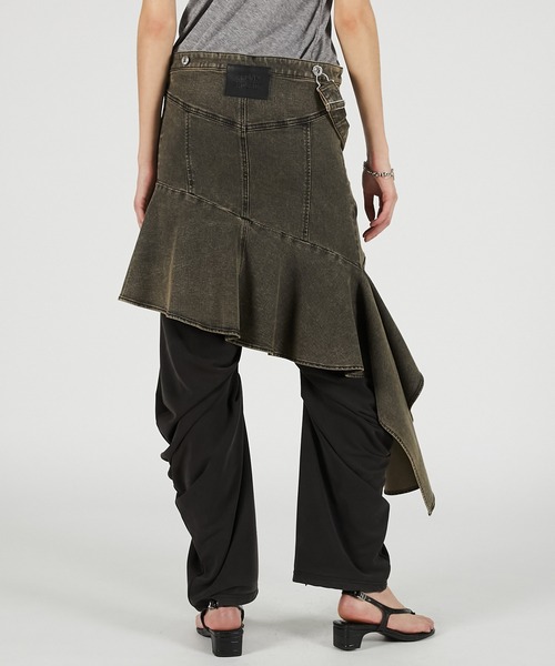 PRANK PROJECT（プランクプロジェクト）の「【2026Summer Pre-Order】アシンメトリーデニムチュニック / Asymmetrical Denim Tunic（チュニック・レディース・ベージュ/ネイビー/ブルー・FREE）」の19枚目の写真