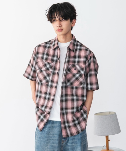 WEGO（ウィゴー）の「WEGO/【26年春夏新作】オンブレチェックシャツ（シャツ/ブラウス・メンズ・その他6/その他4/その他1/その他2/その他3/その他5・SMALL/MEDIUM/LARGE）」の3枚目の写真