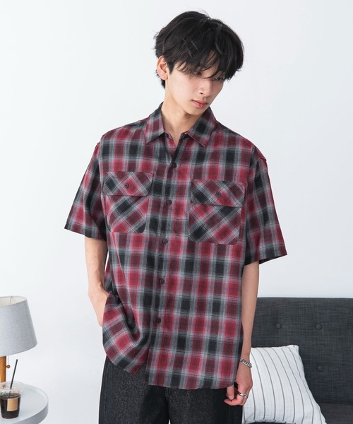 WEGO（ウィゴー）の「WEGO/【26年春夏新作】オンブレチェックシャツ（シャツ/ブラウス・メンズ・その他6/その他4/その他1/その他2/その他3/その他5・SMALL/MEDIUM/LARGE）」の6枚目の写真