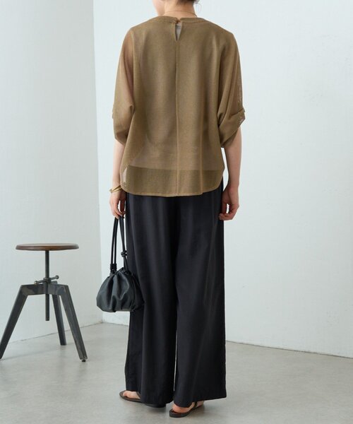 BEARDSLEY（ビアズリー）の「ウエストシャーリングパンツ（その他パンツ・レディース・カーキ/ブラック・FREE）」の9枚目の写真