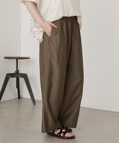 BEARDSLEY（ビアズリー）の「ウエストシャーリングパンツ（その他パンツ・レディース・カーキ/ブラック・FREE）」の15枚目の写真