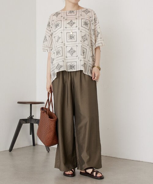 BEARDSLEY（ビアズリー）の「ウエストシャーリングパンツ（その他パンツ・レディース・カーキ/ブラック・FREE）」の17枚目の写真