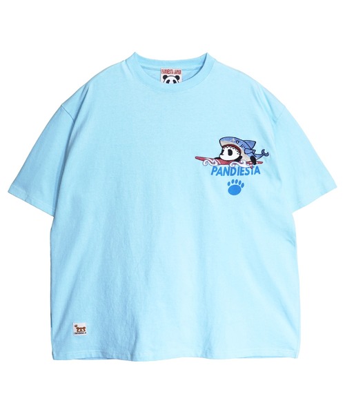 PANDIESTA（パンディエスタ）の「サーフライドシャークTシャツ(M2)（Tシャツ/カットソー・メンズ・サックスブルー/ブラック/ホワイト・L/M/XXL/XL）」の12枚目の写真