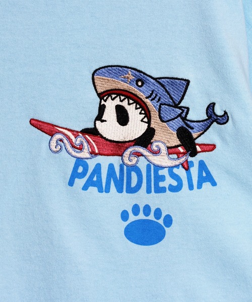 PANDIESTA（パンディエスタ）の「サーフライドシャークTシャツ(M2)（Tシャツ/カットソー・メンズ・サックスブルー/ブラック/ホワイト・L/M/XXL/XL）」の14枚目の写真