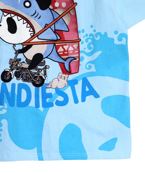 PANDIESTA（パンディエスタ）の「サーフライドシャークTシャツ(M2)（Tシャツ/カットソー・メンズ・サックスブルー/ブラック/ホワイト・L/M/XXL/XL）」の17枚目の写真
