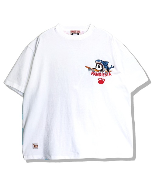 PANDIESTA（パンディエスタ）の「サーフライドシャークTシャツ(M2)（Tシャツ/カットソー・メンズ・サックスブルー/ブラック/ホワイト・L/M/XXL/XL）」の19枚目の写真