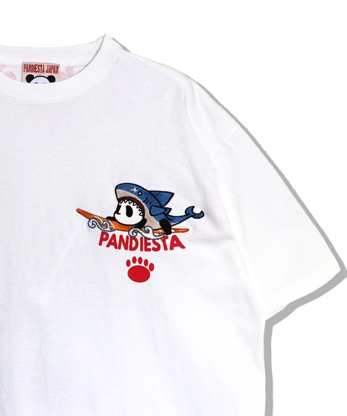 PANDIESTA（パンディエスタ）の「サーフライドシャークTシャツ(M2)（Tシャツ/カットソー・メンズ・サックスブルー/ブラック/ホワイト・L/M/XXL/XL）」の20枚目の写真