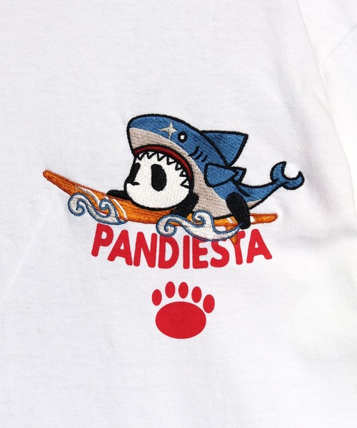 PANDIESTA（パンディエスタ）の「サーフライドシャークTシャツ(M2)（Tシャツ/カットソー・メンズ・サックスブルー/ブラック/ホワイト・L/M/XXL/XL）」の21枚目の写真