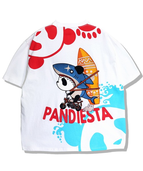 PANDIESTA（パンディエスタ）の「サーフライドシャークTシャツ(M2)（Tシャツ/カットソー・メンズ・サックスブルー/ブラック/ホワイト・L/M/XXL/XL）」の22枚目の写真