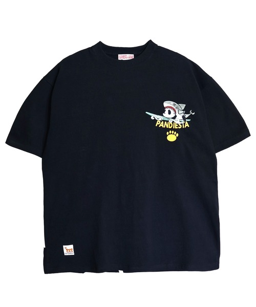PANDIESTA（パンディエスタ）の「サーフライドシャークTシャツ(M2)（Tシャツ/カットソー・メンズ・サックスブルー/ブラック/ホワイト・L/M/XXL/XL）」の5枚目の写真