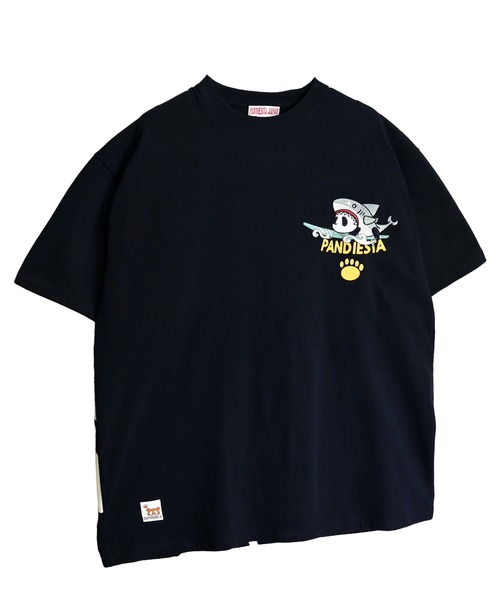PANDIESTA（パンディエスタ）の「サーフライドシャークTシャツ(M2)（Tシャツ/カットソー・メンズ・サックスブルー/ブラック/ホワイト・L/M/XXL/XL）」の6枚目の写真