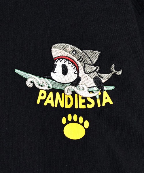 PANDIESTA（パンディエスタ）の「サーフライドシャークTシャツ(M2)（Tシャツ/カットソー・メンズ・サックスブルー/ブラック/ホワイト・L/M/XXL/XL）」の9枚目の写真