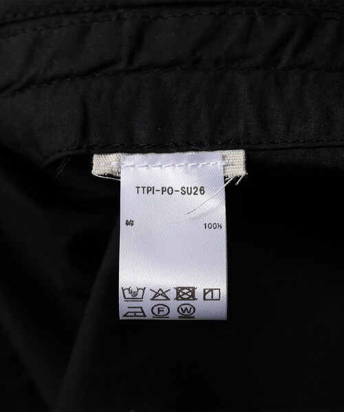 Firsthand（ファーストハンド）の「Baserange/ベースレンジ PICTORIAL TOP / オーガニックコットンドローストリング ストラップトップス（その他トップス・レディース・ブラック・SMALL）」の5枚目の写真