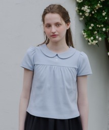 GIUNON | round collar rib t-shirt / ラウンドカラーリブTシャツ(Tシャツ/カットソー)