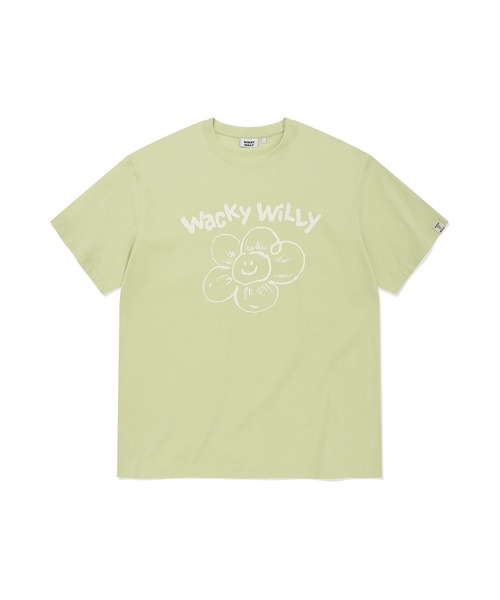 Wacky WiLLy(ワッキーウィリー)の「BIG LILY SHORT SLEEVE T-SHIRT(Tシャツ/カットソー・メンズ・ブラック/グリーン/ホワイト/ネイビー・SMALL/MEDIUM/LARGE)」の3枚目の写真