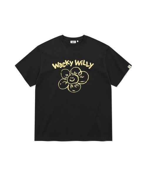 Wacky WiLLy(ワッキーウィリー)の「BIG LILY SHORT SLEEVE T-SHIRT(Tシャツ/カットソー・メンズ・ブラック/グリーン/ホワイト/ネイビー・SMALL/MEDIUM/LARGE)」の2枚目の写真