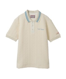 PINK HOUSE ピンクハウス パッチデザイン ポロシャツ X4203 PINK HOUSE｜ピンクハウス（メンズ）のポロシャツ（ライン柄）通販