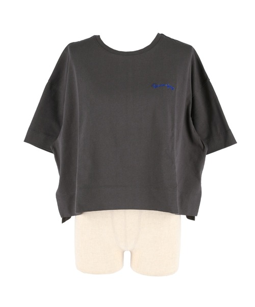coca(coca)(コカ)の「ボックスシルエットロゴトップス(Tシャツ/カットソー・レディース・チャコール/アイボリー・L/M/S)」の20枚目の写真