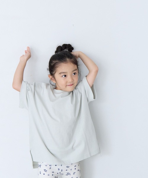 LOWRYS FARM（ローリーズファーム）の「【Smart Price】ベーシックＴシャツ　660140（Tシャツ/カットソー・キッズ・オフホワイト/ブラック/ライトブルー/ブラウン・130cm/150cm/FREE/110cm）」の19枚目の写真