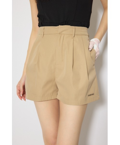 RIENDA GOLF(リエンダゴルフ)の「【RIENDA GOLF 一部店舗・WEB限定】ダブルタックベーシックショートパンツ(その他パンツ・レディース・ブラック/ベージュ・MEDIUM/SMALL)」の2枚目の写真