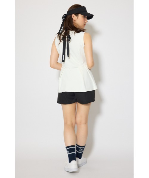 RIENDA GOLF(リエンダゴルフ)の「【RIENDA GOLF 一部店舗・WEB限定】ダブルタックベーシックショートパンツ(その他パンツ・レディース・ブラック/ベージュ・MEDIUM/SMALL)」の5枚目の写真