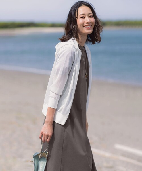 J.PRESS(ジェイプレス)の「【WEB限定】プレーティングジャージー ワンピース(ワンピース・レディース・ライトグレー系/グレー系/ネイビー系・9/11)」の5枚目の写真