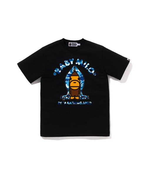 A BATHING APE(アベイシングエイプ)の「ABC CAMO MILO HOODIE TEE(Tシャツ/カットソー・キッズ・ホワイト×グリーン/ホワイト×ブルー/ブラック×グリーン/ブラック×ピンク/ホワイト×ピンク/ブラック×ブルー・150/160)」の4枚目の写真