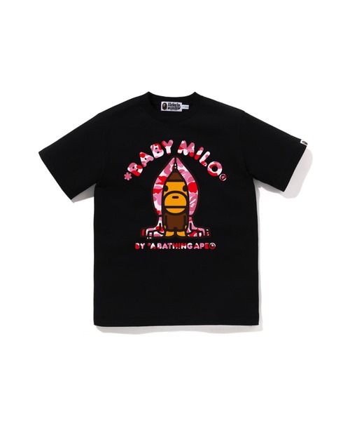 A BATHING APE(アベイシングエイプ)の「ABC CAMO MILO HOODIE TEE(Tシャツ/カットソー・キッズ・ホワイト×グリーン/ホワイト×ブルー/ブラック×グリーン/ブラック×ピンク/ホワイト×ピンク/ブラック×ブルー・150/160)」の6枚目の写真
