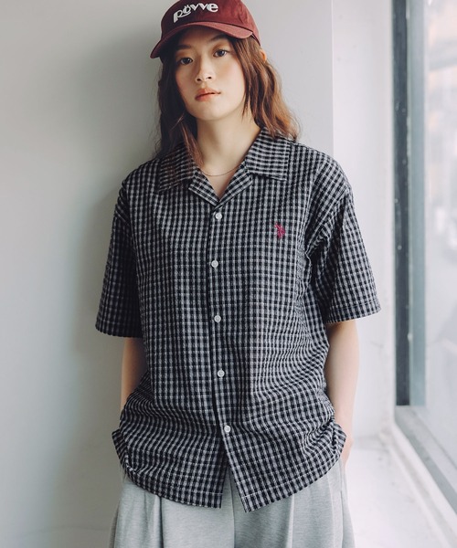 U.S. POLO ASSN.(ユーエスポロアッスン)の「U.S. POLO ASSN ワンポイント刺繍ブロードオープンカラーシャツ(シャツ/ブラウス・メンズ・ホワイト/ブルー/チャコール/ブラック系・M/S/L/XL)」の3枚目の写真