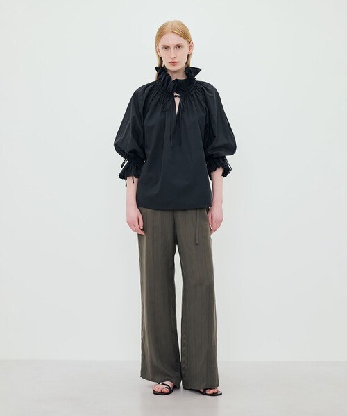 BY MALENE BIRGER(バイマレーネビルガー)の「BY MALENE BIRGER DICTE VOILE シャツ(シャツ/ブラウス・レディース・ブラック/ライトベージュ・36)」の3枚目の写真