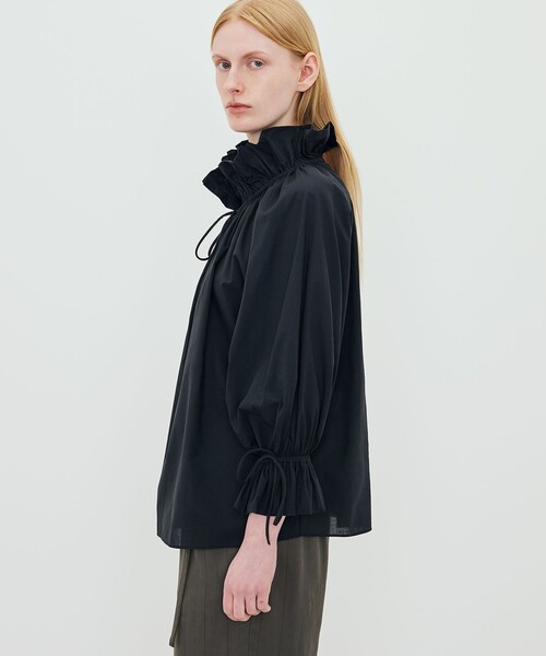 BY MALENE BIRGER(バイマレーネビルガー)の「BY MALENE BIRGER DICTE VOILE シャツ(シャツ/ブラウス・レディース・ブラック/ライトベージュ・36)」の5枚目の写真
