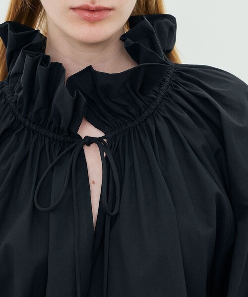 BY MALENE BIRGER(バイマレーネビルガー)の「BY MALENE BIRGER DICTE VOILE シャツ(シャツ/ブラウス・レディース・ブラック/ライトベージュ・36)」の7枚目の写真