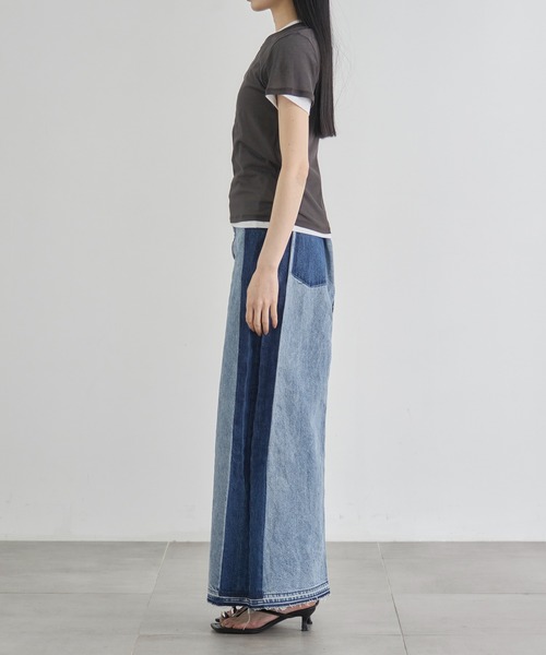 CITY TOKYO（シティトウキョウ）の「【CITY TOKYO/シティートウキョウ】Two Pieces Compact Tee/ツーピースコンパクトティー（Tシャツ/カットソー・レディース・ミント/レッド/ライトグレー/チャコールグレー・FREE）」の21枚目の写真