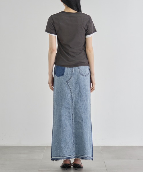 CITY TOKYO（シティトウキョウ）の「【CITY TOKYO/シティートウキョウ】Two Pieces Compact Tee/ツーピースコンパクトティー（Tシャツ/カットソー・レディース・ミント/レッド/ライトグレー/チャコールグレー・FREE）」の22枚目の写真