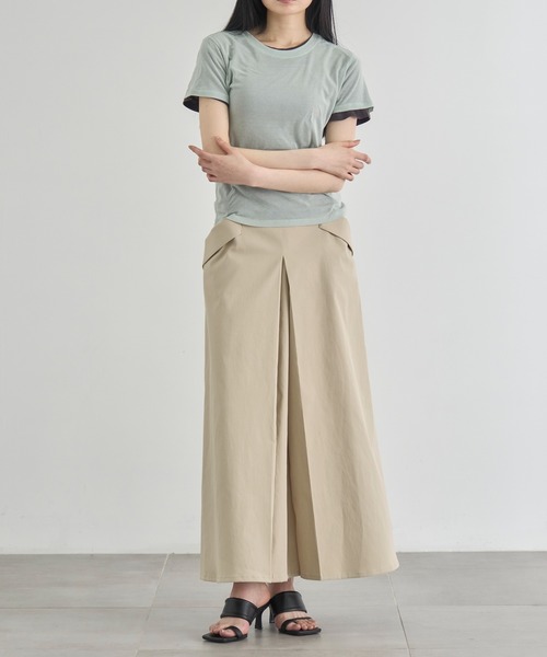 CITY TOKYO（シティトウキョウ）の「【CITY TOKYO/シティートウキョウ】Two Pieces Compact Tee/ツーピースコンパクトティー（Tシャツ/カットソー・レディース・ミント/レッド/ライトグレー/チャコールグレー・FREE）」の16枚目の写真