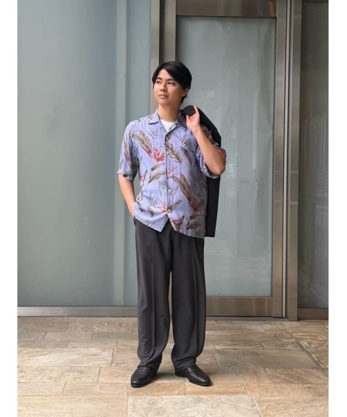 ESTNATION（エストネーション）の「ESTNATION / レーヨン フラワープリントシャツ（シャツ/ブラウス・メンズ・イエロー/ホワイト/ライトブルー・MEDIUM/LARGE）」の14枚目の写真