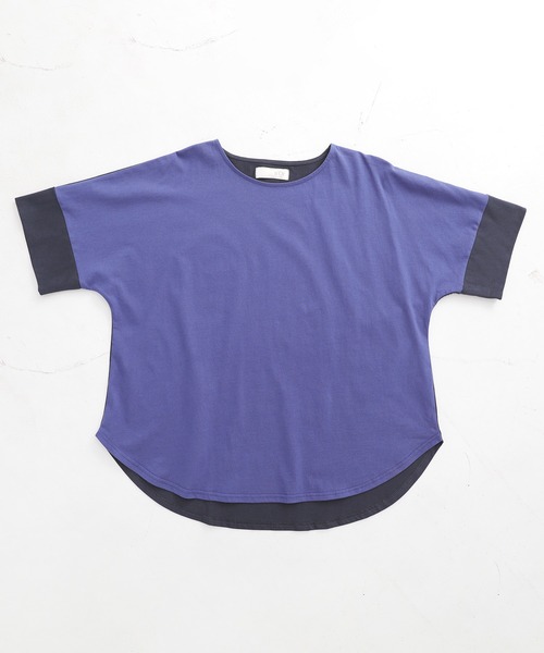 n'OrLABEL(ノアールレーベル)の「前後配色カットソー(Tシャツ/カットソー・レディース・ブルー/チャコール/オフホワイト/ライトグレー・FREE)」の21枚目の写真