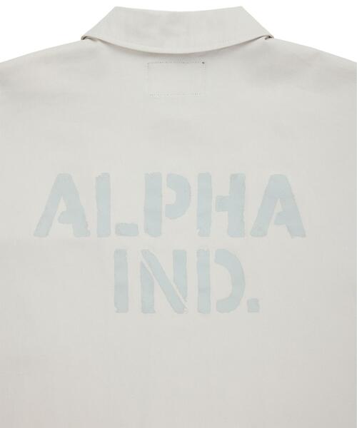 Alpha Industries(アルファインダストリーズ)の「Alpha Industries/アルファ インダストリーズ/SS RELAXED ONE POCKET SHIRT / リラックスド ワン ポケット シャツ(シャツ/ブラウス・メンズ・ホワイト/その他4・L/S/M/XL)」の4枚目の写真