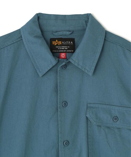 Alpha Industries(アルファインダストリーズ)の「Alpha Industries/アルファ インダストリーズ/SS RELAXED ONE POCKET SHIRT / リラックスド ワン ポケット シャツ(シャツ/ブラウス・メンズ・ホワイト/その他4・L/S/M/XL)」の11枚目の写真