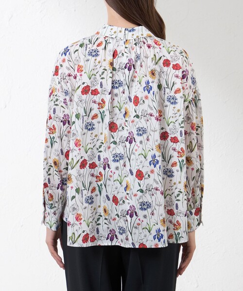 amaca(アマカ)の「【LIBERTY】MEADOW MUSE ギャザーブラウス(シャツ/ブラウス・レディース・オフホワイト・38)」の6枚目の写真