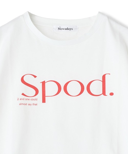 Nowadays(ナウアデイズ)の「ドライタッチコットンロゴTシャツ(Tシャツ/カットソー・レディース・ホワイト・FREE)」の3枚目の写真