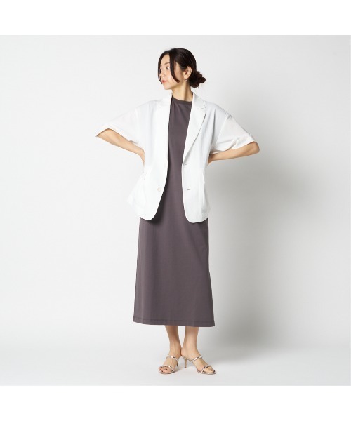 HELIOPOLE（エリオポール）の「DRY TOUCH HALF SLEEVE JACKET（その他アウター・レディース・ホワイト/ダークブラウン・38/36）」の17枚目の写真