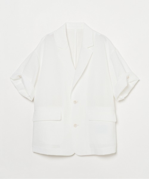 HELIOPOLE（エリオポール）の「DRY TOUCH HALF SLEEVE JACKET（その他アウター・レディース・ホワイト/ダークブラウン・38/36）」の15枚目の写真